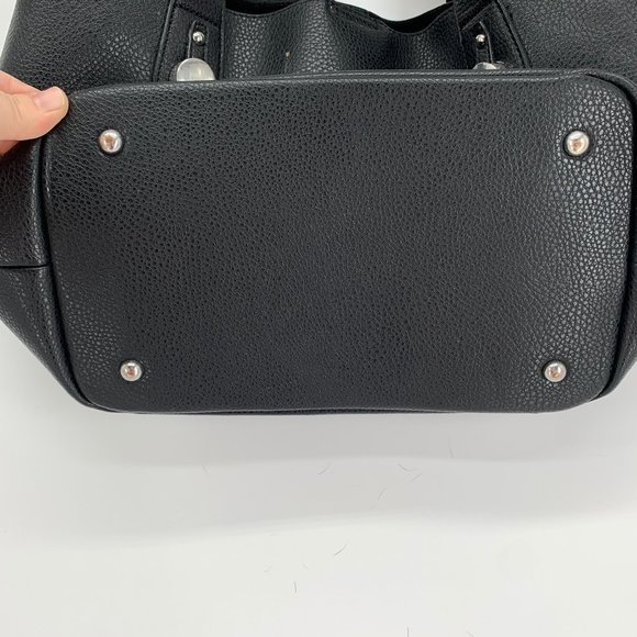 JUSTFAB Womens Black Lightweight Tote Bag - Picture 3 of 7